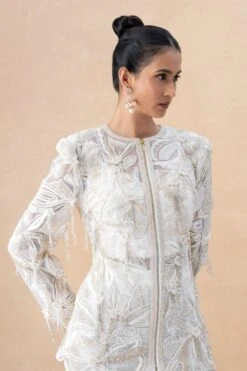 Ritika Mirchandani Ivory Floral Embellished Sharara Set 10 Ritika Mirchandani Ivory Floral Embellished Sharara Set -Divine Couture 7923rm6 4