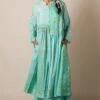 Injiri Sea Green Bandhani Dress -Divine Couture 84inj1 1