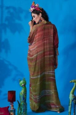 CAPISVIRLEO Seaweed Pleated Kaftan Dress -Divine Couture 88cap10 4