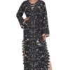 PS Pret By Payal Singhal Black Forest Printed Beyza Kaftan -Divine Couture 8923ps18 1