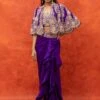 Anamika Khanna Purple Zardosi Embroidered Cape Set -Divine Couture 911ak19 1