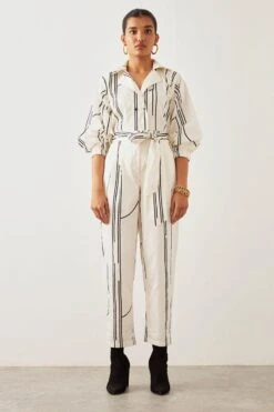 SNOB Off White Bowler Jumpsuit
