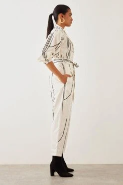 SNOB Off White Bowler Jumpsuit -Divine Couture 91sn30 3