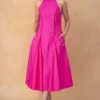 Bodice Hot Pink Halter Neck Dress 1 Bodice Hot Pink Halter Neck Dress -Divine Couture 9823be3 1