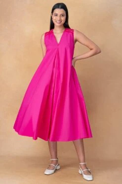 Bodice Hot Pink A-line Dress