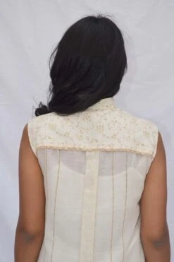 Ahmev Shirt Dress With A Printed Placket -Divine Couture ahm alm 012 4