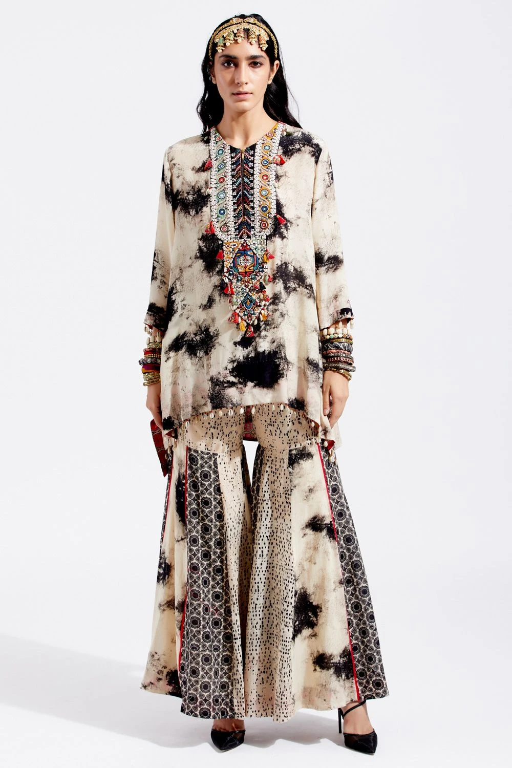 Aseem Kapoor Tie & Dye Mitra Kurta & Sharara Set 3 Aseem Kapoor Tie & Dye Mitra Kurta & Sharara Set