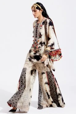 Aseem Kapoor Tie & Dye Mitra Kurta & Sharara Set 11 Aseem Kapoor Tie & Dye Mitra Kurta & Sharara Set -Divine Couture aw21 ac k 3 tr 1 3