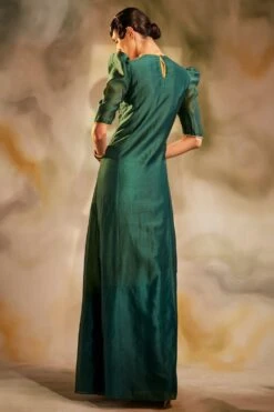 Chandrima Emerald Green Cutwork Maxi Dress 7 Chandrima Emerald Green Cutwork Maxi Dress -Divine Couture cfw21d26 3