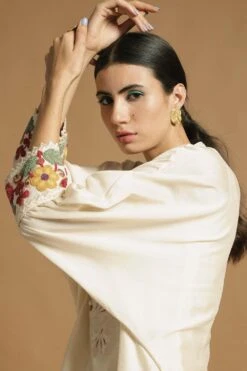 Chandrima Embroidered Kimono Dress -Divine Couture css21d10 3