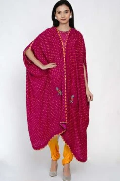 Twenty Nine Pink Bandhani Cape