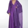 Itrh Purple Crystal Jumpsuit With Dupatta -Divine Couture dc22w040 1