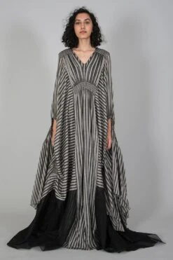 SWGT Striped Draped Kaftan