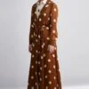 KoAi Polka Dotted Trench Coat With Belt -Divine Couture kofw20048 1