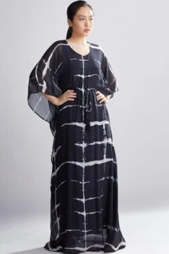 KoAi Shibori Kaftan -Divine Couture kofw20073 2