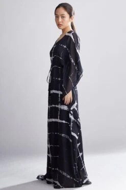 KoAi Shibori Kaftan -Divine Couture kofw20073 4