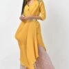 Kiran Uttam Ghosh Yellow Pleated Kurta & Pink Sequinned Sharara Set 2 Kiran Uttam Ghosh Yellow Pleated Kurta & Pink Sequinned Sharara Set -Divine Couture kug20212 1 2