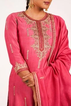 Punit Balana Red Sharara With Hand Embroidery -Divine Couture pbmr 37 3