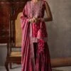 Punit Balana Cherry Red Silk Chanderi Gharara Set -Divine Couture pbsb 87 1