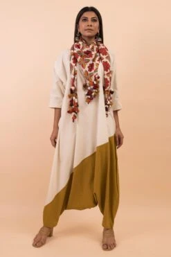 Pooja Keyur Two Tone Jumpsuit With Belt