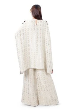 Payal Singhal Embroidered Kaftan With Multicolour Tassels -Divine Couture ps fw755 4