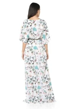 PS Pret By Payal Singhal Cafe Morocco Printed Crepe Kaftan -Divine Couture ps kf0047 4