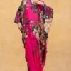 Rajdeep Ranawat Fuchsia Floral Printed Kaftan -Divine Couture r 32rr5 1