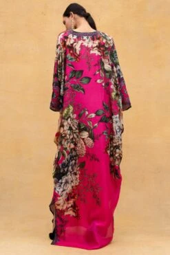 Rajdeep Ranawat Fuchsia Floral Printed Kaftan -Divine Couture r 32rr5 5