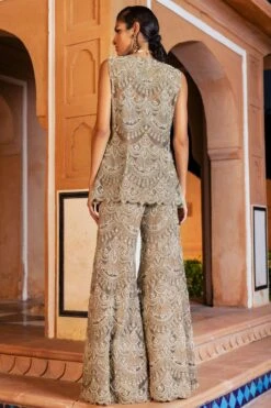 Ridhima Bhasin Gold Embellished Gharara Set 17 Ridhima Bhasin Gold Embellished Gharara Set -Divine Couture rb 1811rb19 8