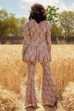 Ridhima Bhasin Grey Printed Angrakha Peplum Sharara Set -Divine Couture rbss21 05 3