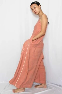 Rias Jaipur Coral Cotton Denim Jumpsuit -Divine Couture rias mix 16 4