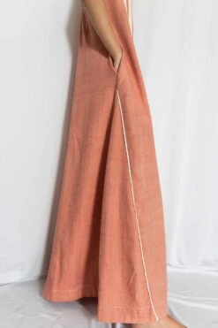 Rias Jaipur Coral Cotton Denim Jumpsuit -Divine Couture rias mix 16 5