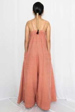 Rias Jaipur Coral Cotton Denim Jumpsuit -Divine Couture rias mix 16 6