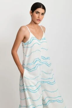 Rias Jaipur Sleeveless Wave Printed Jumpsuit -Divine Couture rias par 13 4