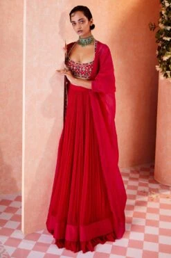 Ridhi Mehra Pink Embellished Lehenga Set -Divine Couture rmdl 14b 2