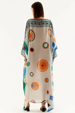 Rajdeep Ranawat Boat Neck Panel Kimono Kaftan -Divine Couture rr 1155 5