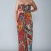 Saaksha & Kinni Multicoloured Micro Pleated Maxi Dress -Divine Couture sk070910 1