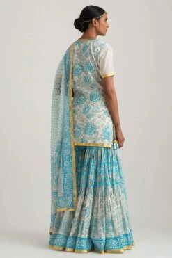 Printed Sharara Set With Tassels -Divine Couture skak23 4