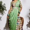 SVA Silk Printed Sharara Sari Set -Divine Couture svaw21k08 1