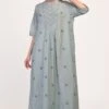Ikai Sky Blue Yoke Gathered Dress -Divine Couture tmk 1926 b 1