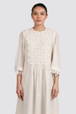 Ikai Cutwork Gather Dress -Divine Couture ygd704 4